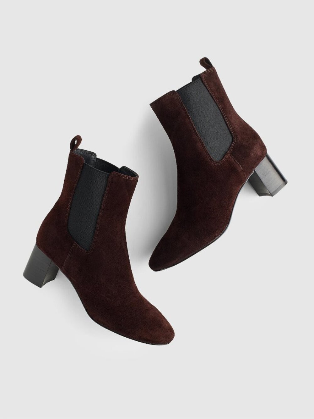 Madewell The Sylvia Chelsea Boot in Coffee Bean, Size 8